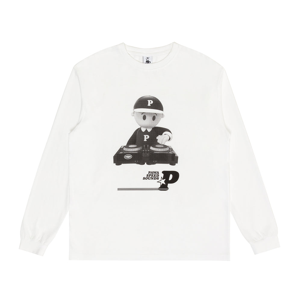Speed Sounds LS T-Shirt - Off White - Pawa Speed Sports
