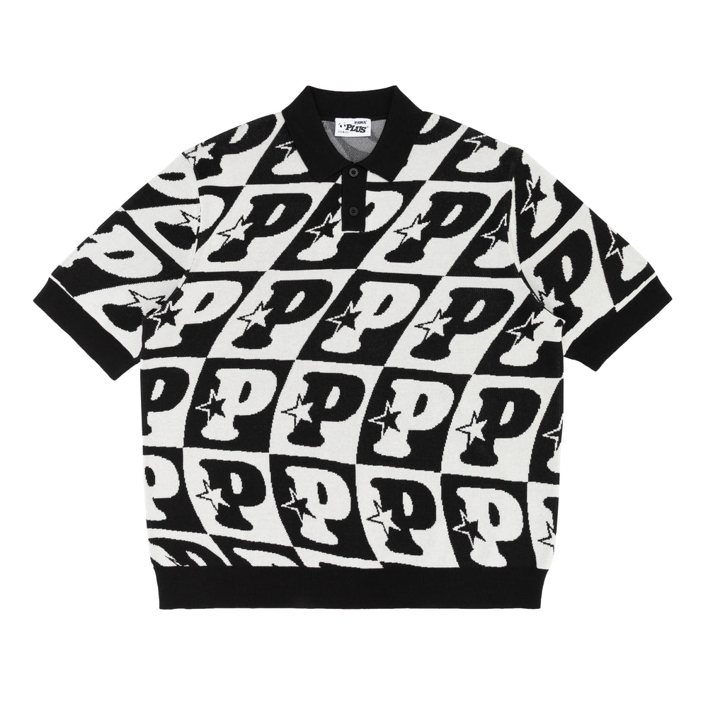 P-Check Knit Polo