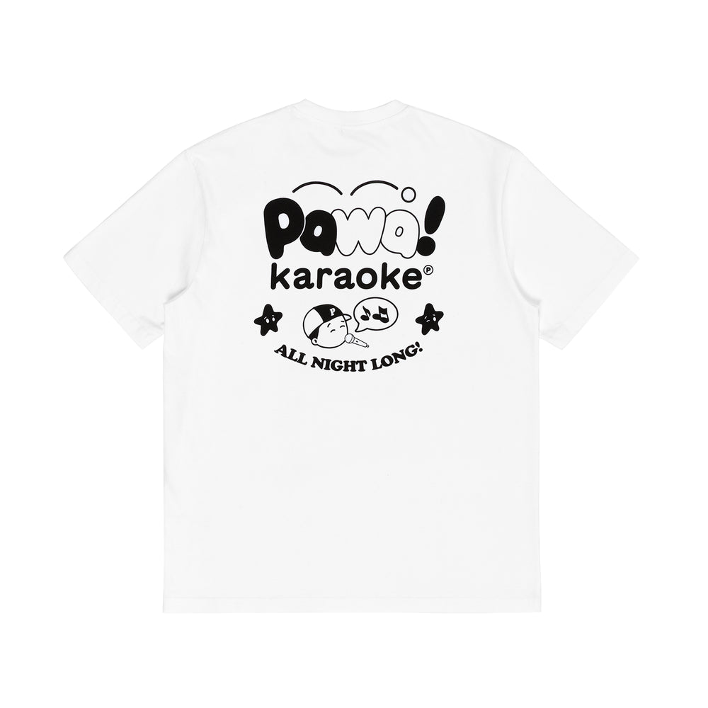 Karaoke T-Shirt - White - Pawa Speed Sports