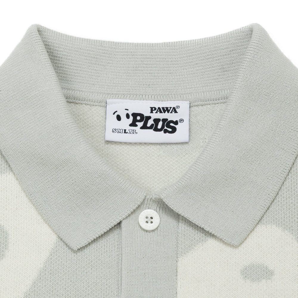 Ghost Camo Knit Polo - Pawa Speed Sports - Collar