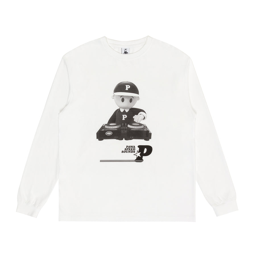 Speed Sounds LS T-Shirt - Off White - Pawa Speed Sports