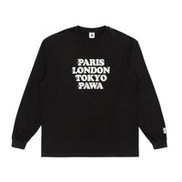 Worldwide Long Sleeve T-Shirt - Black - Pawa Speed Sports