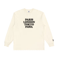 Worldwide Long Sleeve T-Shirt - Cream - Pawa Speed Sports