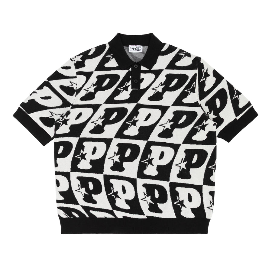 P-Check Knit Polo
