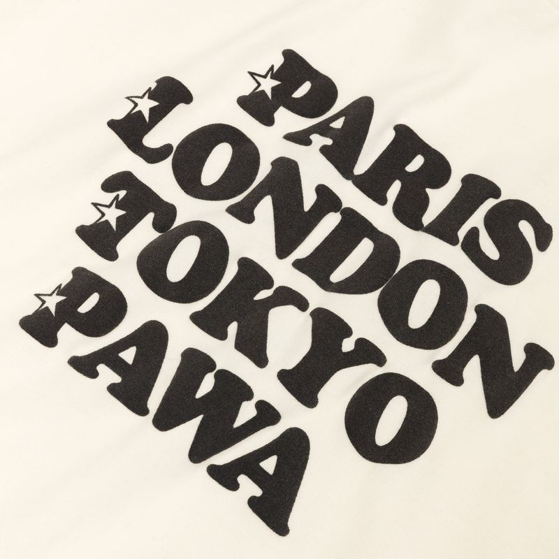 Worldwide Long Sleeve T-Shirt - Cream - Pawa Speed Sports - Graphic