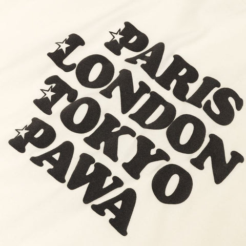 Worldwide Long Sleeve T-Shirt - Cream - Pawa Speed Sports