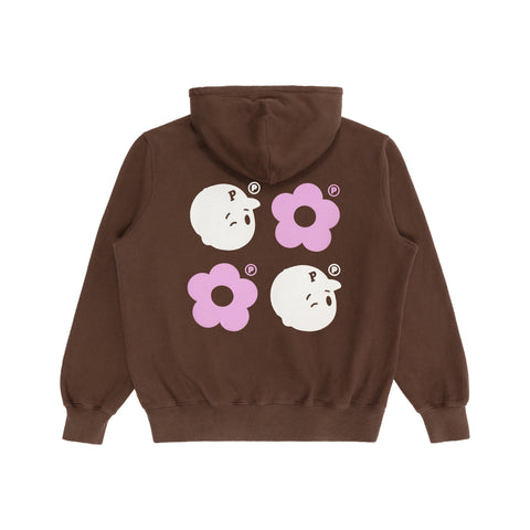 Multi Monogram Zip Hoodie - Chocolate - Pawa Speed Sports