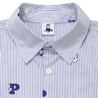 Monogram Stripe Shirt - Pawa Speed Sports - Collar