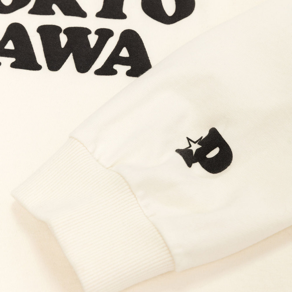 Worldwide Long Sleeve T-Shirt - Cream - Pawa Speed Sports - Sleeve