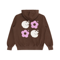 Multi Monogram Zip Hoodie - Chocolate - Pawa Speed Sports - Back